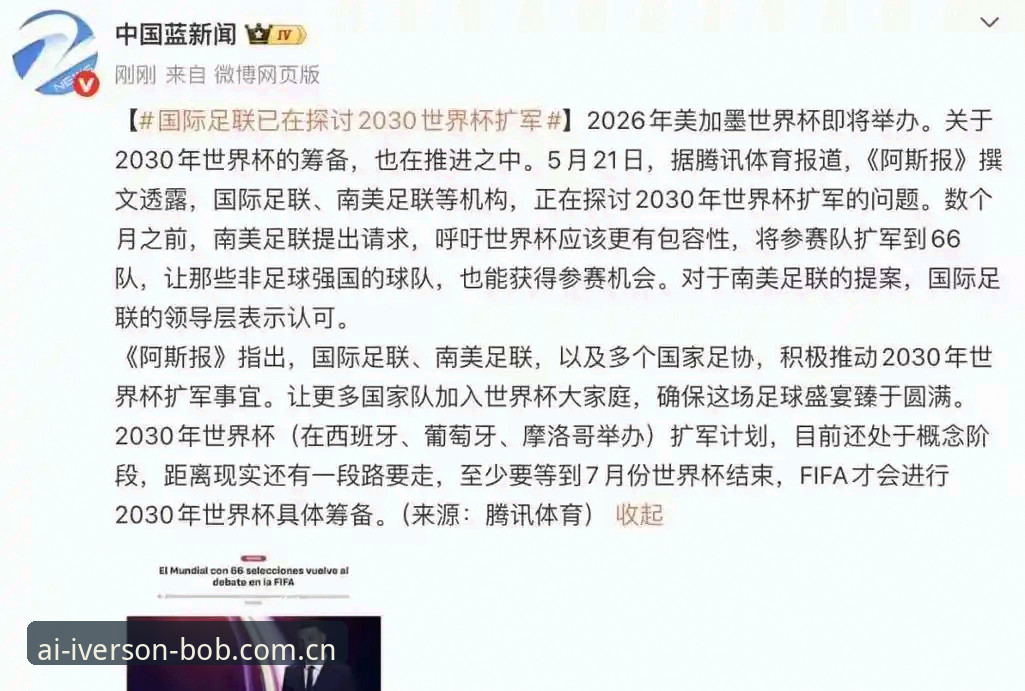 2030世界杯扩军至66队全面评测：中国男足迎来历史性机遇
